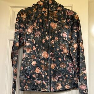 Lululemon Athletica Floral Scuba Full-Zip Hoodie
